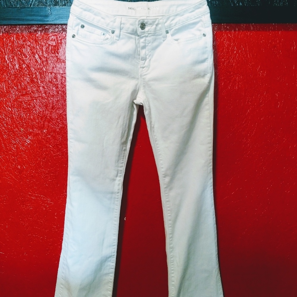 Michael Kors- White Stretch Denim Jeans